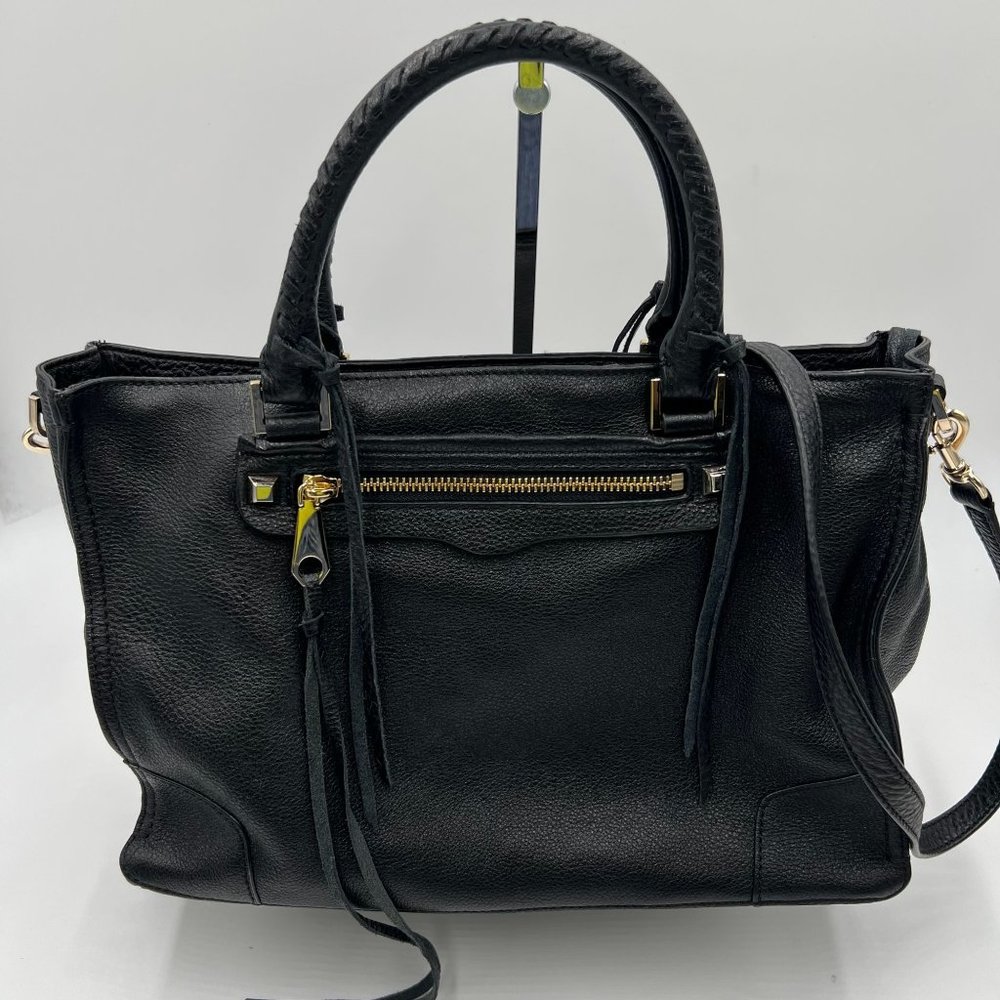 Rebecca Minkoff Black Leather Regan Satchel